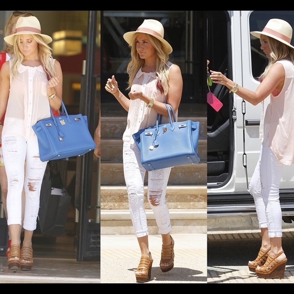 Elizabeth and James E-Silva platform sandals 7.5 - Picture 2 of 5